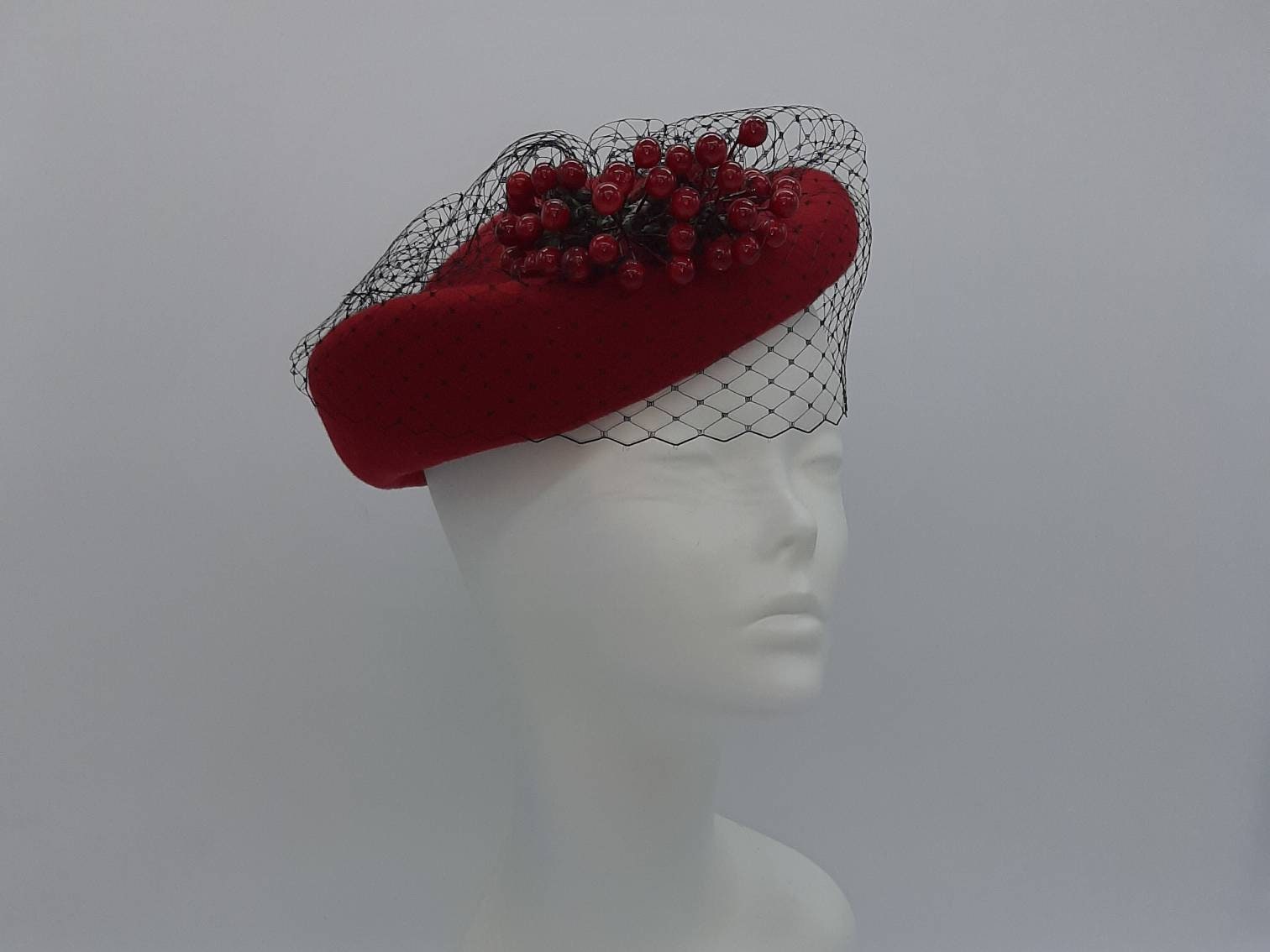 Red Berry Percher Hat