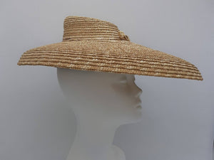 SOLD Large Straw 'Dior' New Look Hat