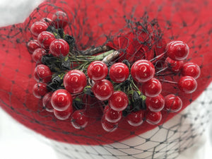 Red Berry Percher Hat