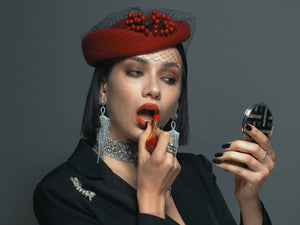 Red Berry Percher Hat